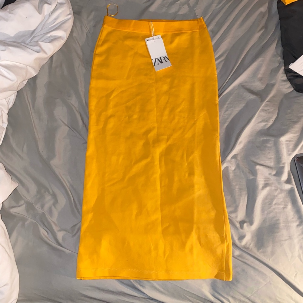 COPY - Zara NWT orange tight maxi skirt